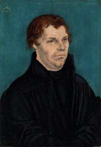 Lucas Cranach d.Ä. - Porträt Martin Luther (1526). Free illustration for personal and commercial use.