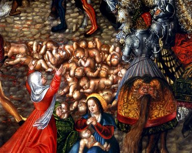 Cranach Massacre of the Innocents (detail). Free illustration for personal and commercial use.