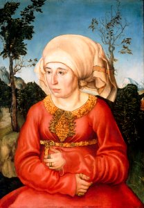 Lucas Cranach d. Ä. - Portrait of Frau Reuss - WGA05677