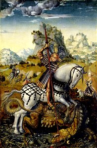 Meister des Döbelner Hochaltars - Der Heilige Georg (Hamburger Kunsthalle)