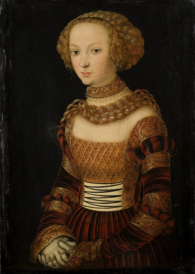 Lucas Cranach d.Ä. - Bildnis einer jungen Frau (Statens Museum for Kunst)