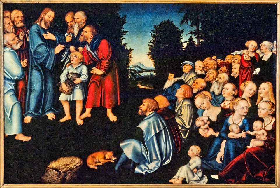 The miracle of the five loaves and two fish (Lucas Cranach d.ä.) - Nationalmuseum - 34936