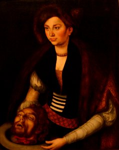 Salome - Lucas Cranach the Elder - 1st third of 16th century - oil on oak. Free illustration for personal and commercial use.