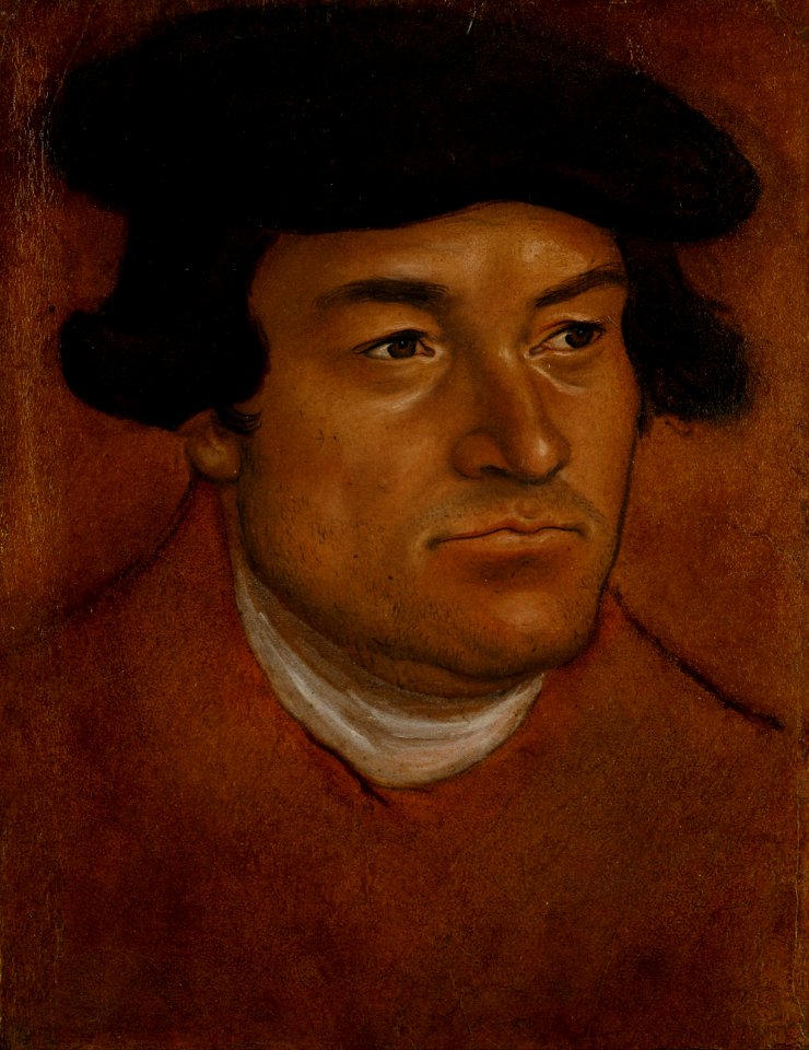 Lucas Cranach the Elder - Portrait of a Man in a Black Cap - Google Art Project