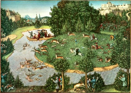 Lucas Cranach the Elder Stag Hunt