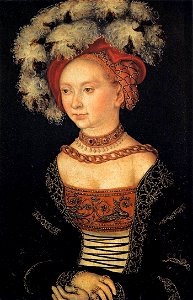 Cranach, ritratto di donna, uffizi