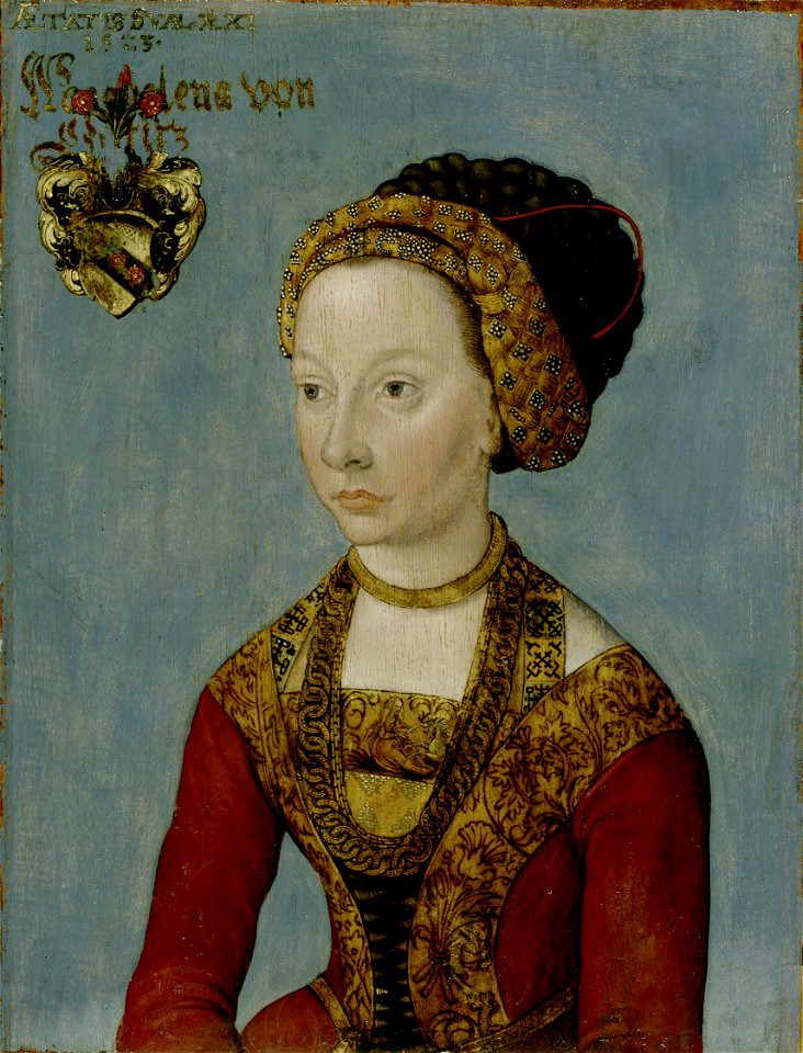 Lucas Cranach (I) - Bildnis einer Braut (Germanisches Nationalmuseum)
