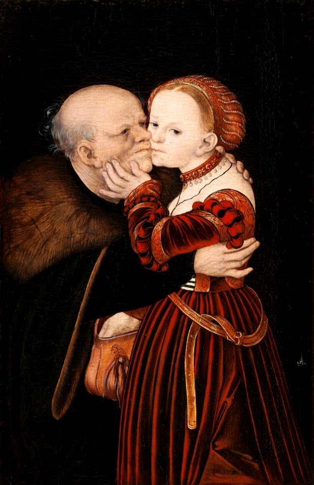Lucas Cranach (I) - Ill-Matched Lovers (National Galery, Prague)
