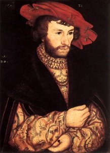 Lucas Cranach d. Ä. - Portrait of a Young Man - WGA05698