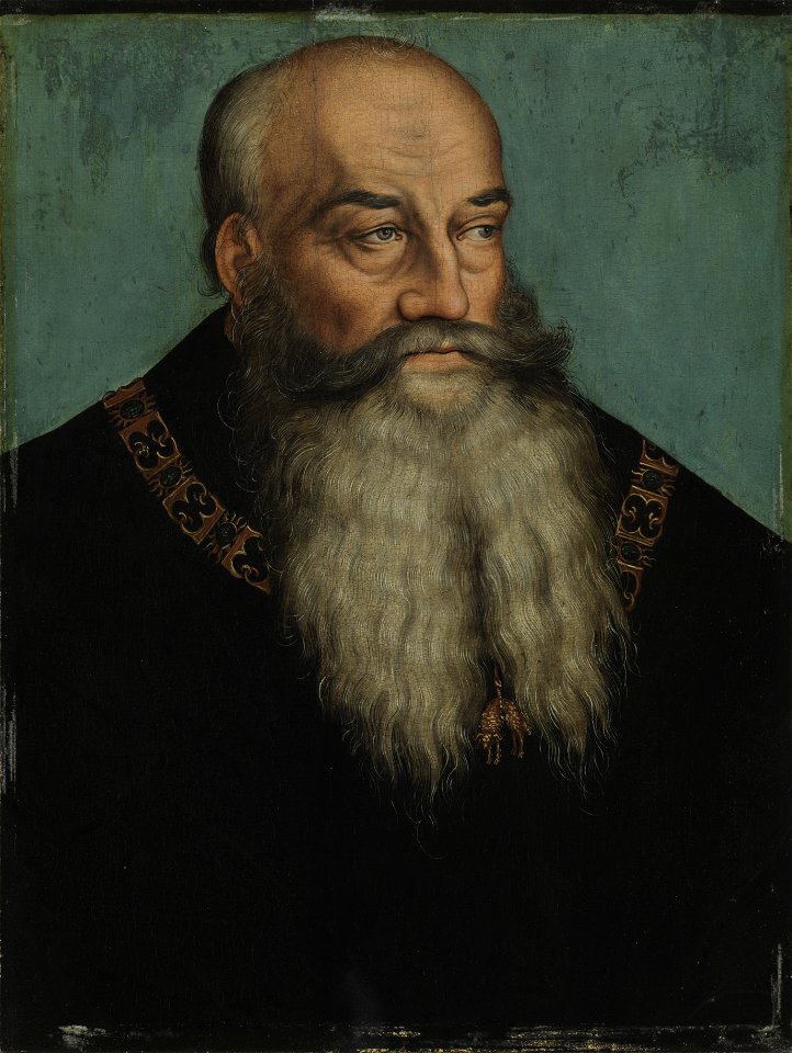 Lucas Cranach d.Ä. - Herzog Georg der Bärtige von Sachsen (Aschaffenburg). Free illustration for personal and commercial use.