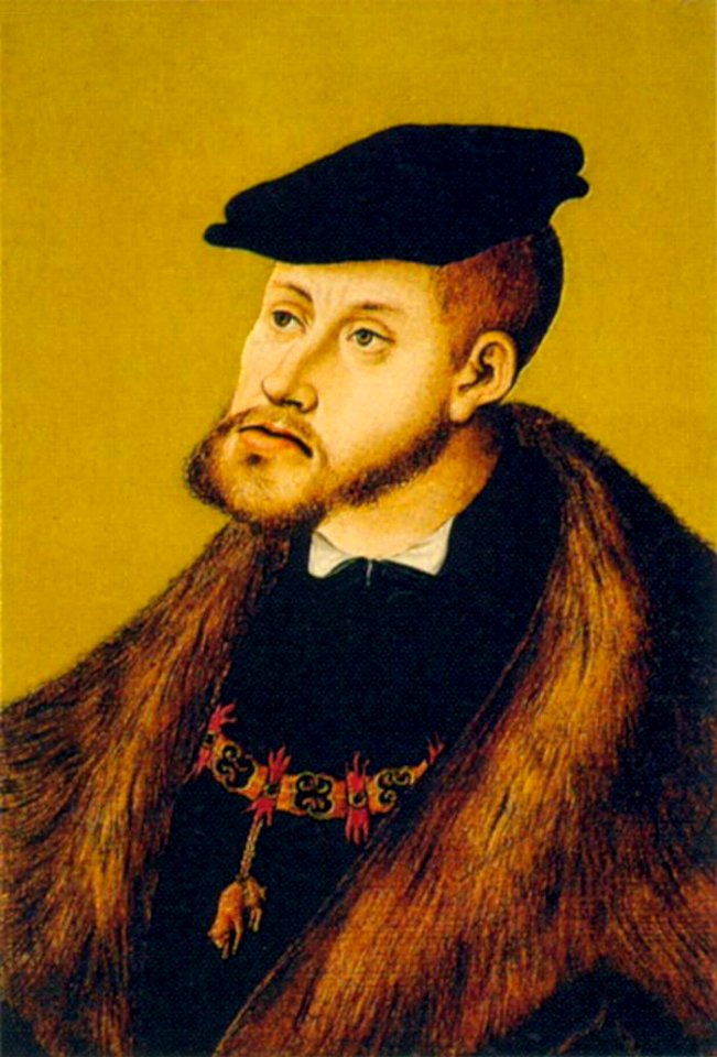 Lucas Cranach d. Ä. - Portrait of Charles V - WGA05695