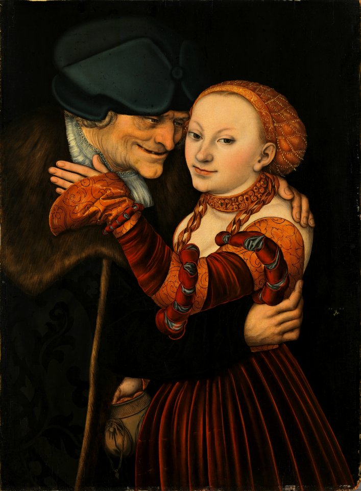 Lucas Cranach d.Ä. - Ungleiches Paar (Fränkische Galerie)