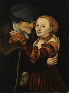 Lucas Cranach d.Ä. - Ungleiches Paar (Fränkische Galerie)