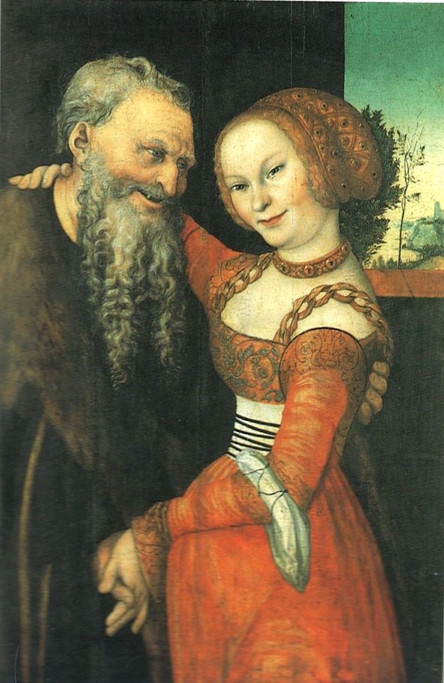 Lucas Cranach d. Ä. - Ungleiches Paar (Der alte Buhler) - WAF 174 - Bavarian State Painting Collections