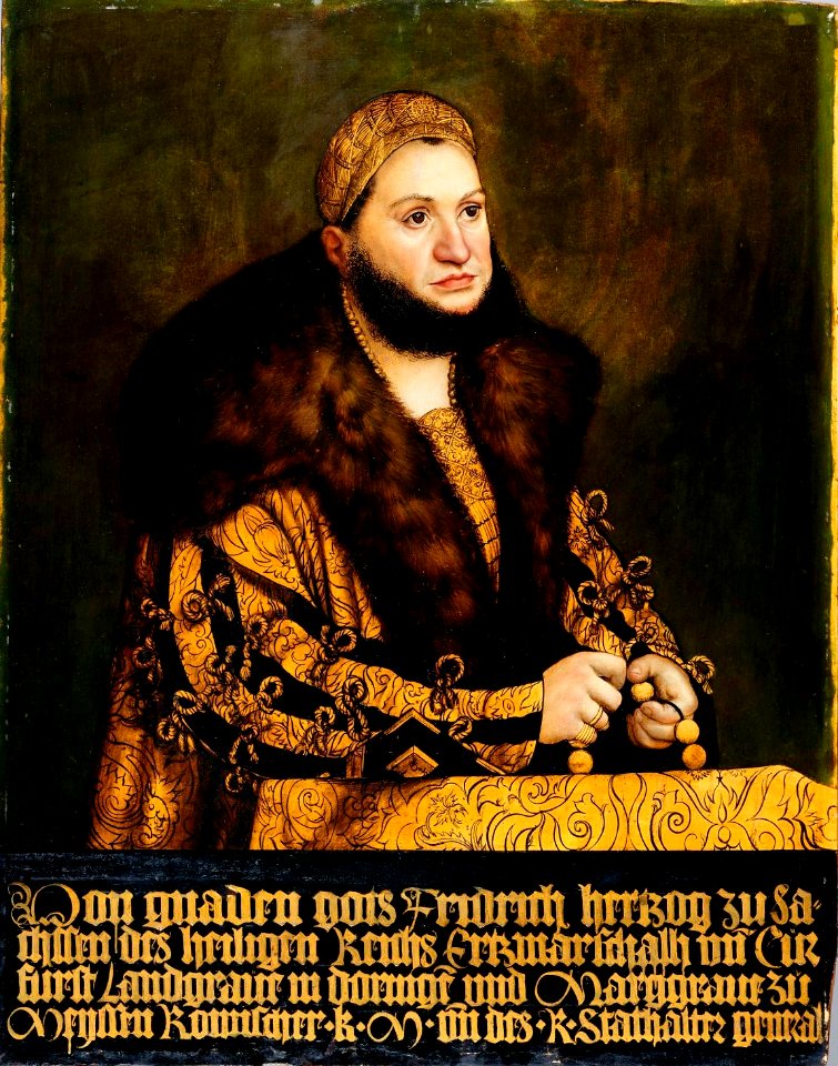 Lucas Cranach d.Ä. - Friedrich III. von Sachsen, genannt der Weise, 1507-1508 (Germanisches Nationalmuseum)