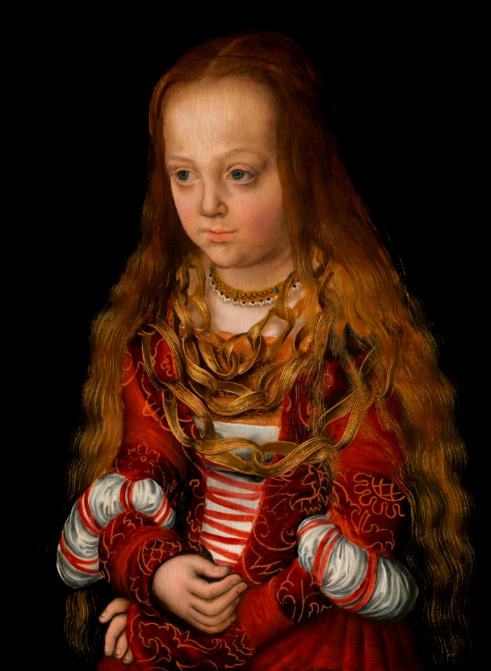 Lucas Cranach d.Ä. - Porträt einer sächsischen Prinzessin
