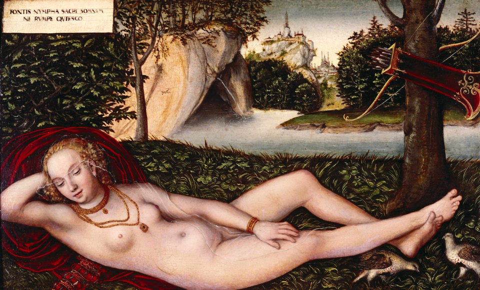 Lucas Cranach d. Ä. - Quellnymphe (Kunsthalle Bremen)