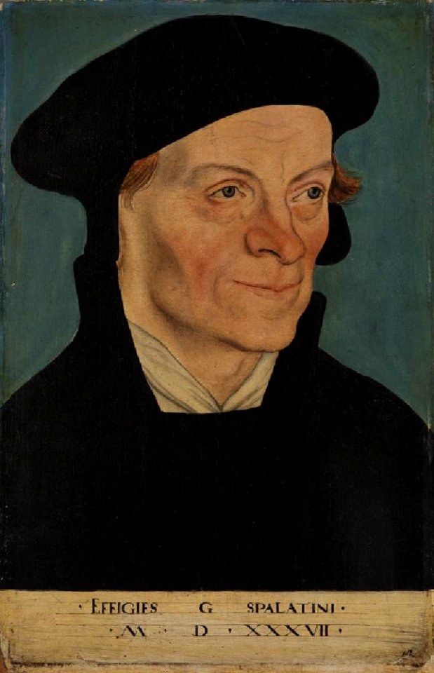 Lucas Cranach d.Ä. - Bildnis des Georg Spalatin, 1537 (Kunsthalle Karlsruhe)