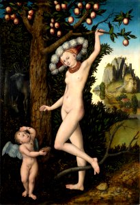 Lucas Cranach d.Ä. - Amor beklagt sich bei Venus (National Gallery, London)