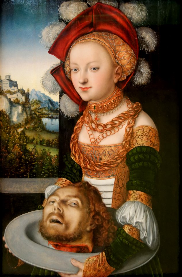 Salomé avec la tête de Saint Jean-Baptiste. Lucas Cranach