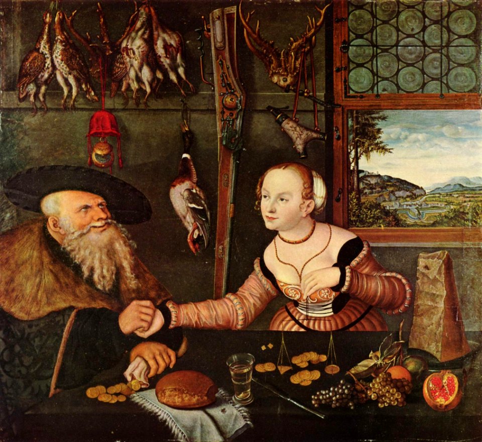 Lucas Cranach d.Ä. - Die Bezahlung (1532, Nationalmuseum Stockholm)