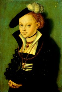 Lucas Cranach d.J. - Christiane von Eulenau (Dresden). Free illustration for personal and commercial use.
