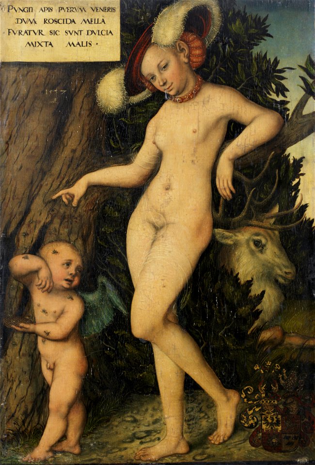 Lucas Cranach d.Ä. - Venus und Amor als Honigdieb (1537)