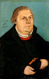 Lucas Cranach (II) - Bildnis Martin Luthers (1549)