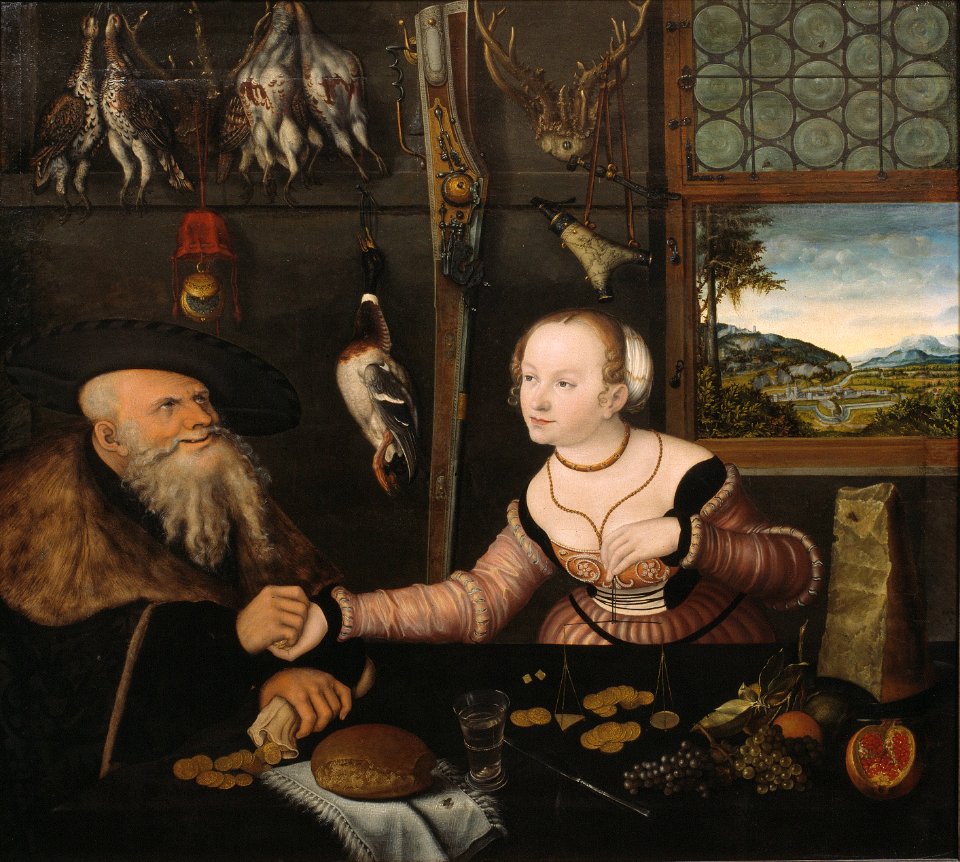 The Ill-matched Couple (Lucas Cranach d.ä.) - Nationalmuseum - 17208