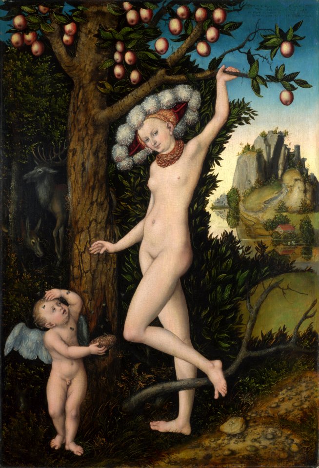 Lucas Cranach (I) - Venus and Cupid (National Gallery, London)