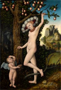 Lucas Cranach (I) - Venus and Cupid (National Gallery, London)