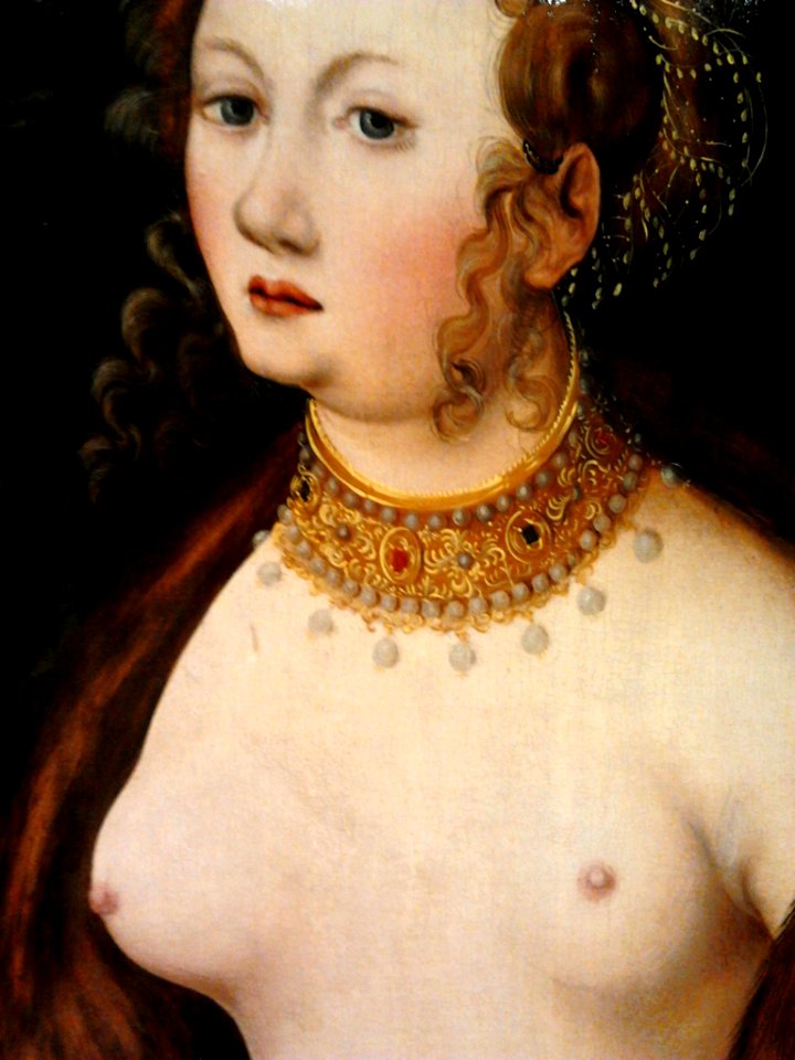 Cranach the Elder Lucretia (detail)