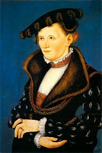 Lucas Cranach d. J. - Portrait of a Woman - WGA05735. Free illustration for personal and commercial use.