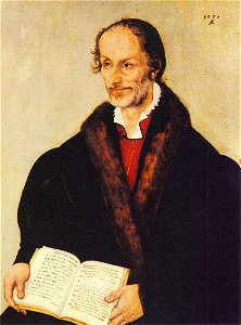 Philipp Melanchthon von Lucas Cranach d. J. - 1559. Free illustration for personal and commercial use.