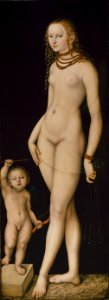Lucas Cranach d.Ä. - Venus und Amor (Gemäldegalerie, Berlin)