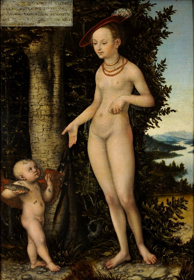Lucas Cranach d.Ä. - Venus und Amor als Honigdieb (Fränkische Galerie)