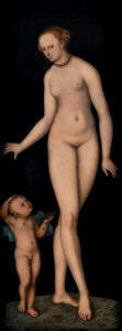 Lucas Cranach d.Ä. - Venus mit Amor als Honigdieb (Germanisches Nationalmuseum). Free illustration for personal and commercial use.