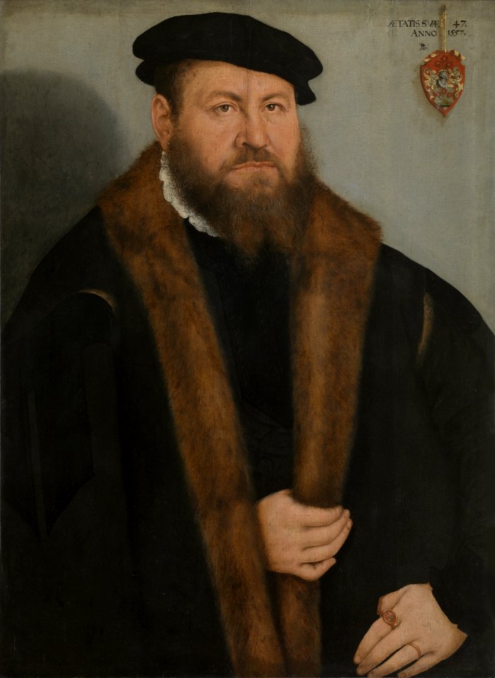 Lucas Cranach d.J. - Porträt eines Mannes (Antwerpen)