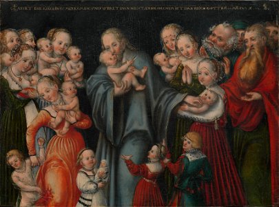 Lucas Cranach d.J. - Christus segnet die Kinder (Metropolitan Museum of Art)