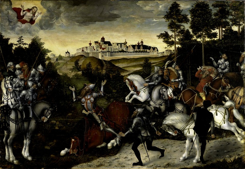 Lucas Cranach d.J. - Die Bekehrung des Saulus (1549, Germanisches Nationalmuseum)