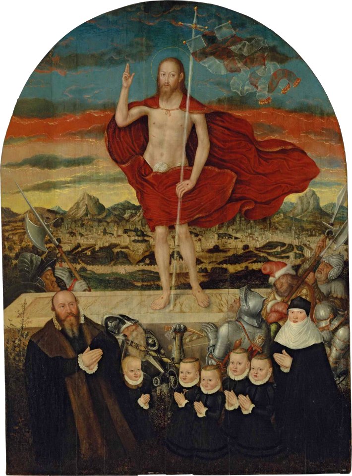 Lucas Cranach d.J. - Der auferstandene Christus