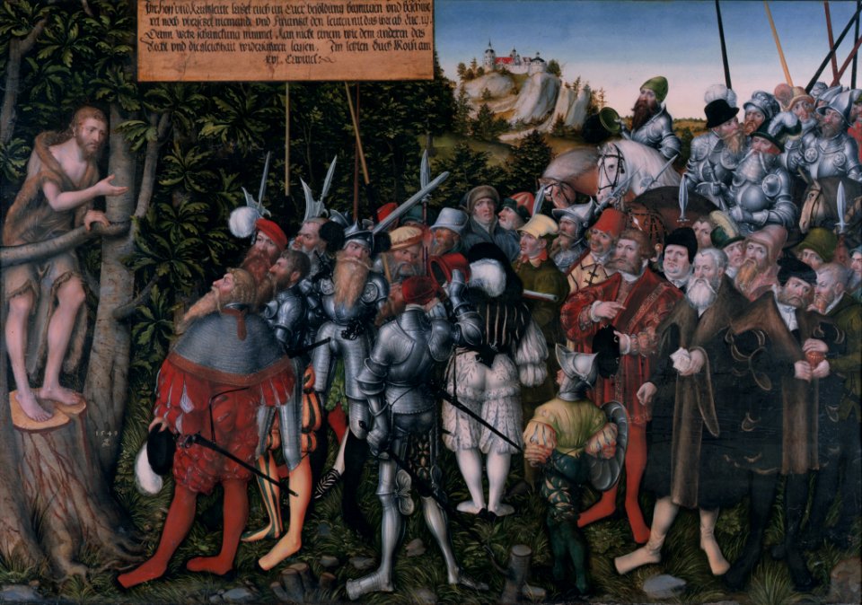 The Sermon of John the Baptist, by Lucas Cranach the younger