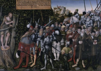 The Sermon of John the Baptist, by Lucas Cranach the younger