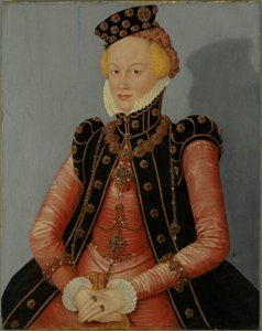 Lucas Cranach d. J. - Portrait of a Woman (DE BStGS 13112). Free illustration for personal and commercial use.