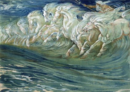Walter Crane - Neptune's Horses (1910)