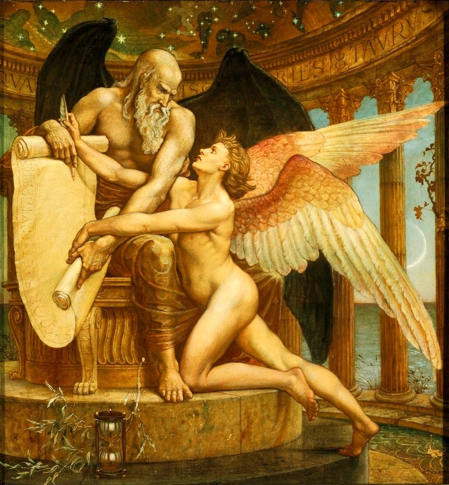 Walter Crane - The Roll of Fate (1882)