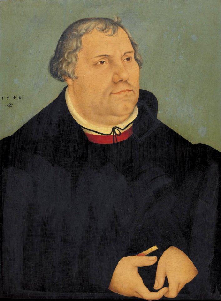 Lucas Cranach (II) - Portrait of Martin Luther (1546)