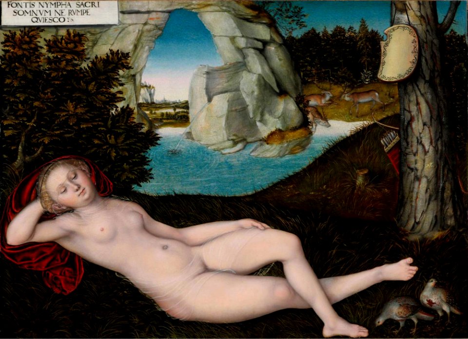 Lucas Cranach d.J. - Quellnymphe (nach 1537)