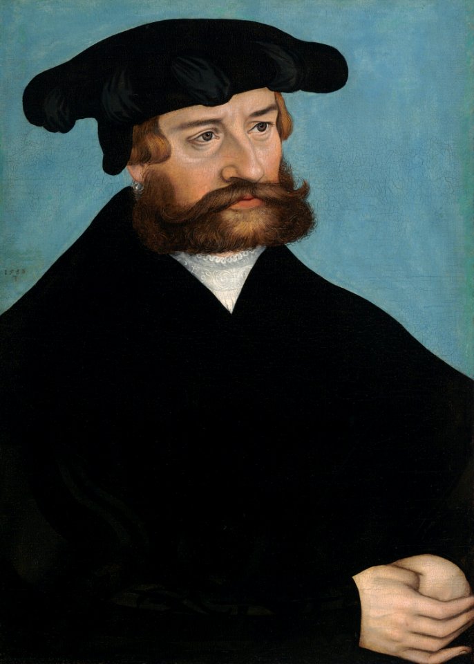 Lucas Cranach d.J. - Bildnis eines Mannes (Nelson-Atkins Museum)