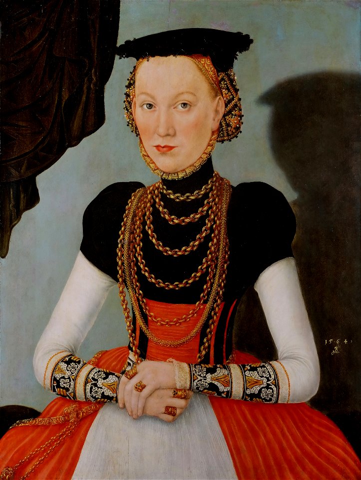 Lucas Cranach d.J. - Weibliches Bildnis, 1564 (Kunsthistorisches Museum)